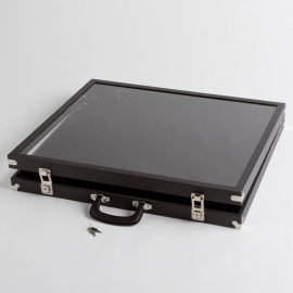Medium Clear Cover Black Display Case