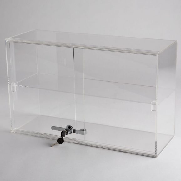 Acrylic 1 Shelf Counter Top Display Case