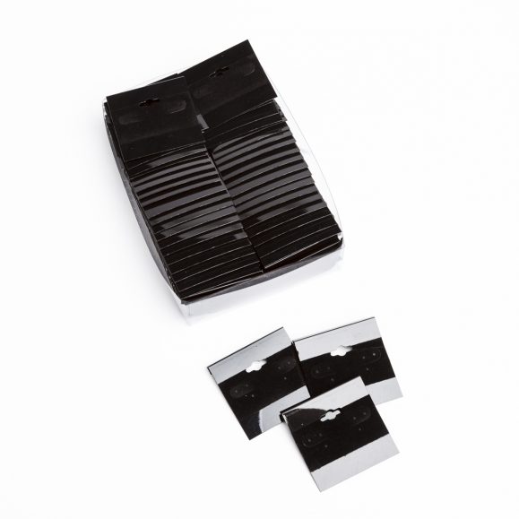 EARRING CARDS-BLACK PLASTIC