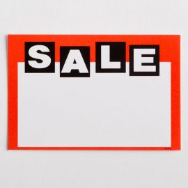 "Sale" Paper Price Tags