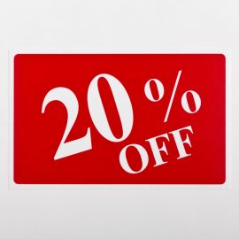 20% Off Sign