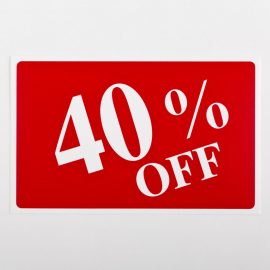 40% Off Sign