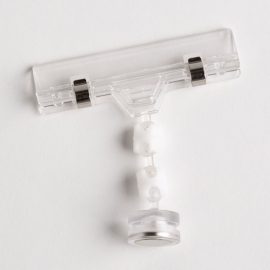 SIGN CLIP-CLEAR PLASTIC