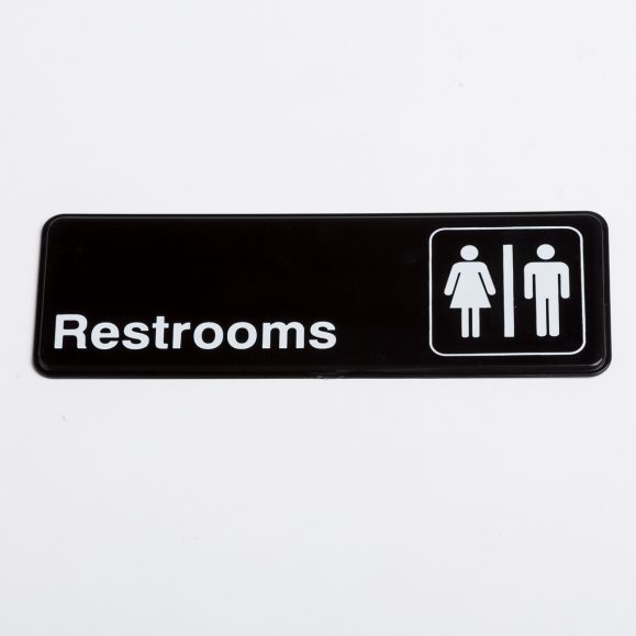 Small Restrooms Sign