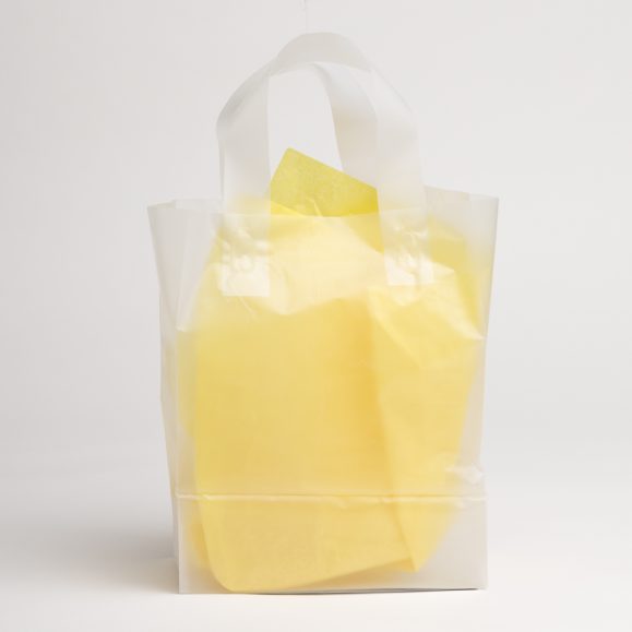 CLEAR FROST PLASTIC SHOPPING BAGS