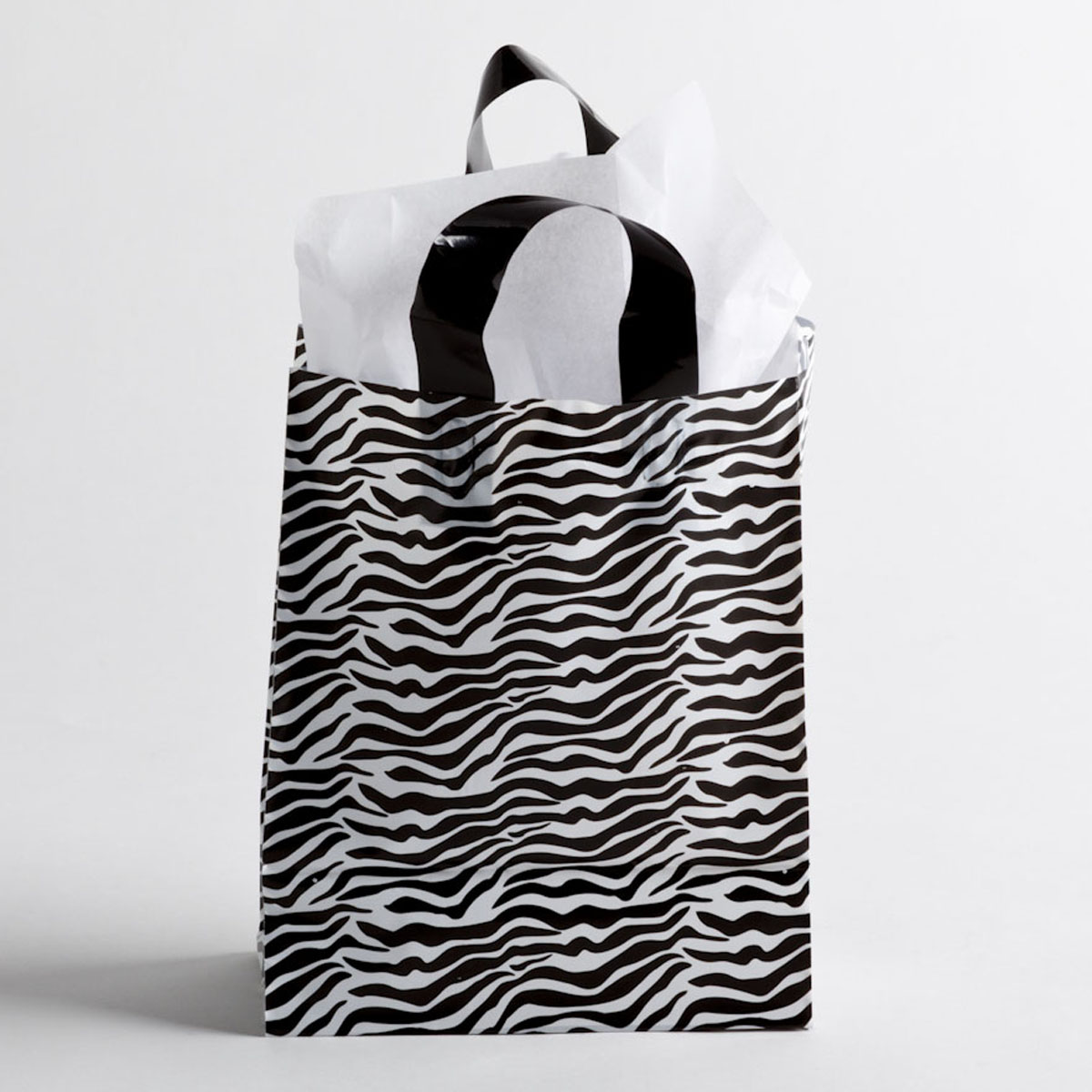 BLACK PLASTIC BAGS SMALL & LARGE BOUTIQUE RETAIL GIFT SHOP CARRIER BAG 