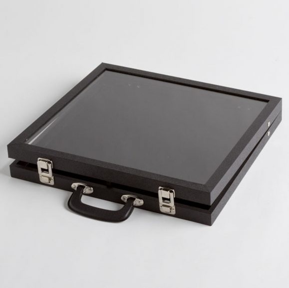 Small Clear Cover Black Display Case